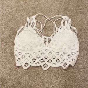 White lace bra
